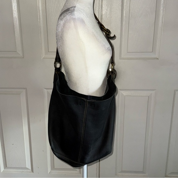 Lucky Brand Black Leather Hobo Bag